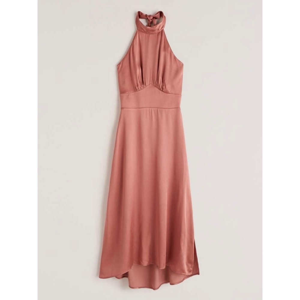 Abercrombie & Fitch Mauve Halter Midi Dress